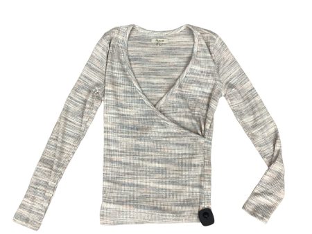 Top Long Sleeve Designer By Madewell In Blue & Pink, Size: S on Sale