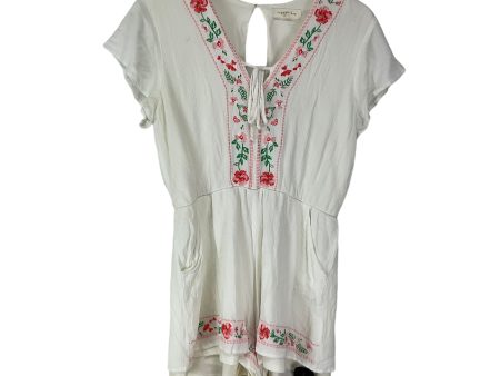 Romper By Copper Key In White, Size: L Sale