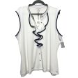 Blouse Sleeveless By Calvin Klein In White, Size: 1x Hot on Sale