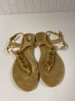 Sandals Designer By Coach In Gold, Size: 9.5 Online Sale