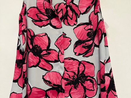 Top Sleeveless By Liz Claiborne In Floral Print, Size: L on Sale