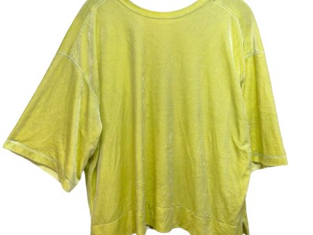 Valerie Velour Tee By We The Free In Lime Glo, Size: S Online Sale