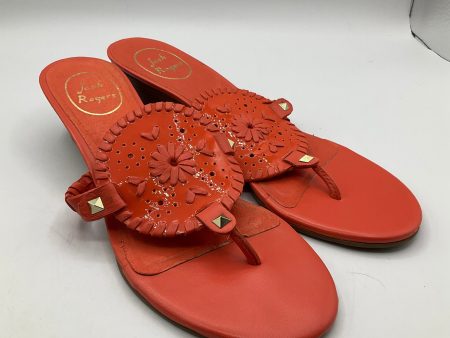 Orange Sandals Flats Jack Rogers, Size 8 Online