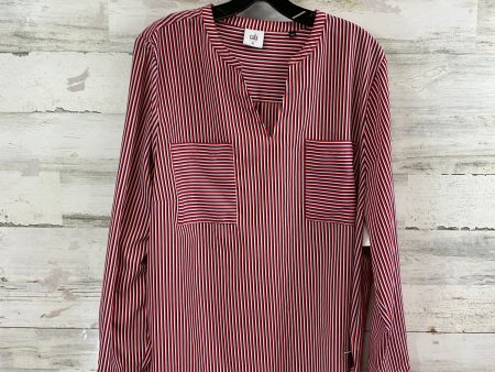 Top Long Sleeve By Cabi In Red, Size: Xl Sale