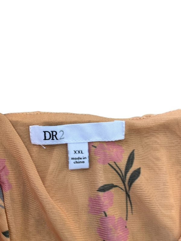 Blouse Long Sleeve By Dr2 In Gold, Size: Xxl Sale