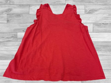 Top Sleeveless By Loft In Red, Size: M Online Hot Sale