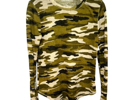 Top Long Sleeve Basic By Lucky Brand In Camouflage Print, Size: S Fashion