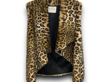 Vest Faux Fur & Sherpa By Velvet In Animal Print, Size: S Hot on Sale