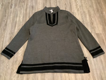 Sweatshirt Crewneck By Soft Surroundings In Grey, Size: Xl For Sale