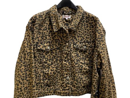 Jacket Denim By Clothes Mentor In Animal Print, Size: 3x Hot on Sale