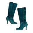 Boots Knee Heels By Lenora In Teal, Size: 5.5 on Sale