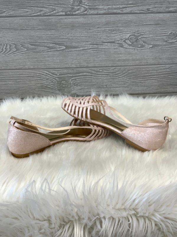 Shoes Flats By Bamboo In Rose Gold, Size: 8 For Sale