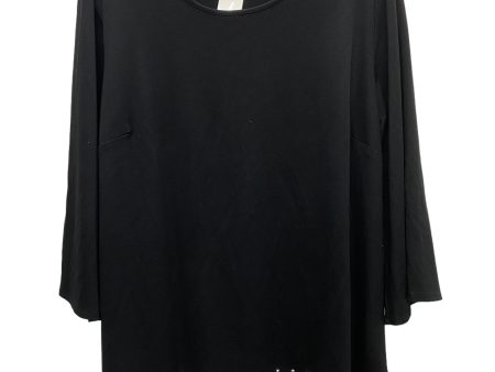 Top Long Sleeve By Cato In Black, Size: 1x Sale