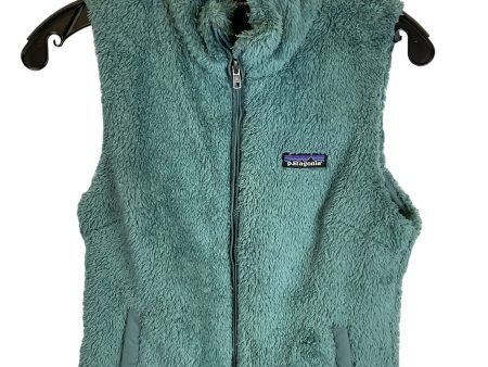 Vest Faux Fur & Sherpa By Patagonia In Blue, Size: S on Sale