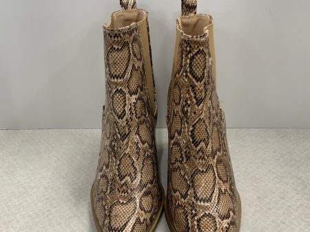 Boots Ankle Heels By Barn Babe  In Snakeskin Print, Size: 8 Online Sale