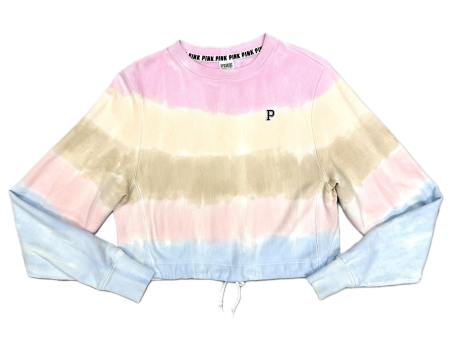 Sweatshirt Crewneck By Pink In Tie Dye, Size: Xs Online Hot Sale