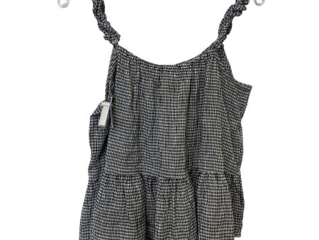 Top Sleeveless By Madewell In Black & White, Size: 10 For Cheap