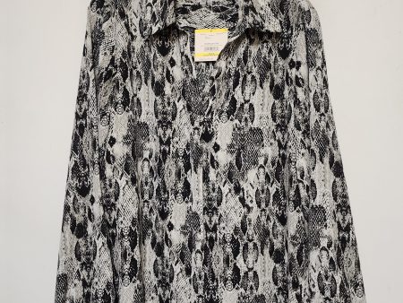 Top Long Sleeve By Anne Klein In Snakeskin Print, Size: M Sale