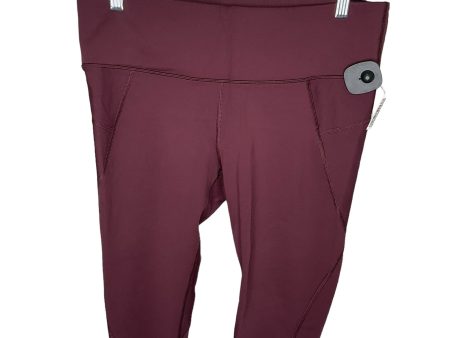 Athletic Pants By Athleta In Red, Size: L Online Sale