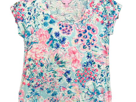 Top Short Sleeve Designer By Lilly Pulitzer In Multi-colored, Size: S Supply