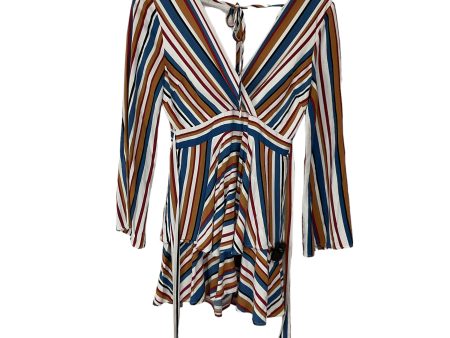 Romper By Le Lis In Striped Pattern, Size: M Supply