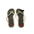 Sandals Designer By Coach In Black & Cream, Size: 6.5 For Discount