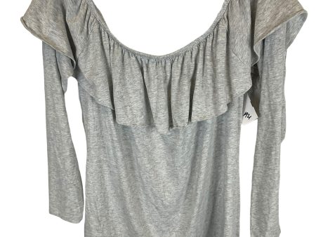 Top Long Sleeve Designer By Lilly Pulitzer In Grey, Size: L Cheap