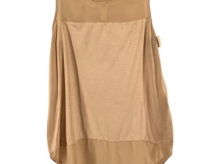 Top Sleeveless By Chicos In Tan, Size: 0 Online