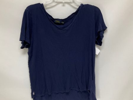 Navy Top Short Sleeve Basic Polo Ralph Lauren, Size Xl For Discount