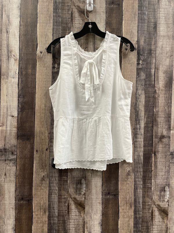 Top Sleeveless By Loft In White, Size: S For Sale