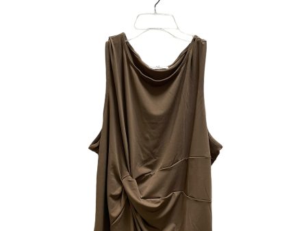 Top Sleeveless By Zenana Outfitters In Brown, Size: 3x Fashion