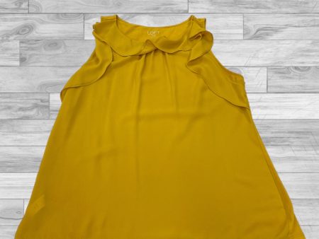 Top Sleeveless By Loft In Yellow, Size: Petite  M Online now