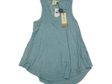 BLUE TOP SLEEVELESS by WHITE CROW Size:S For Cheap