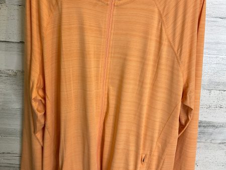 Athletic Jacket By Athleta In Orange, Size: 3x For Cheap