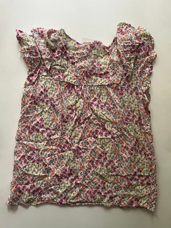 Blouse Short Sleeve By Jane And Delancey In Floral, Size: L For Discount