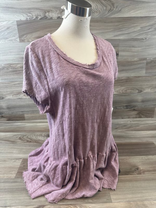 Top Short Sleeve Basic By Altard State In Purple, Size: L Cheap