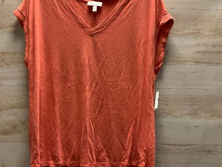 Top Short Sleeve Basic By Jessica Simpson In Orange, Size: L Supply