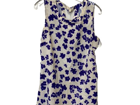 Top Sleeveless By Cabi In Blue & White, Size: M Hot on Sale