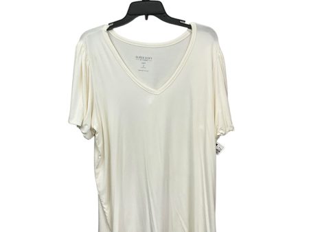 Top Short Sleeve By Torrid In White, Size: 2x For Cheap