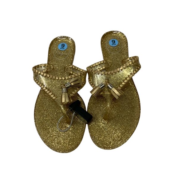 Sandals Designer By Jack Rogers In Gold, Size: 6 Fashion