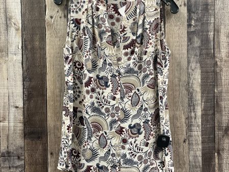 Blouse Sleeveless By Loft In Multi-colored, Size: Xs Cheap