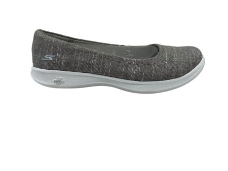 GREY SHOES FLATS by SKECHERS Size:6.5 Discount