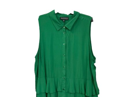 Tunic Sleeveless By Eloquii In Green, Size: 2x Discount