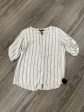 Blouse 3 4 Sleeve By Ellen Tracy In Striped Pattern, Size: S For Sale