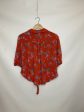 Floral Print Top Short Sleeve Free People, Size M For Cheap