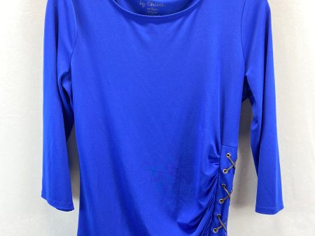 Blouse 3 4 Sleeve By Chicos In Blue, Size: 0(Small) Online