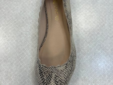 Shoes Flats Ballet By Restricted In Snakeskin Print, Size: 8 Hot on Sale