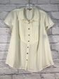 Blouse Short Sleeve By Clothes Mentor In Cream, Size: 3x Online Hot Sale