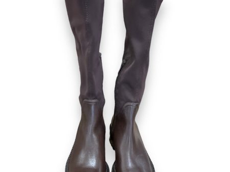 Boots Knee Heels By Aquatalia In Brown, Size: 6.5 Fashion