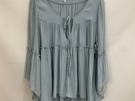 Blue Top Long Sleeve Free People, Size M Sale